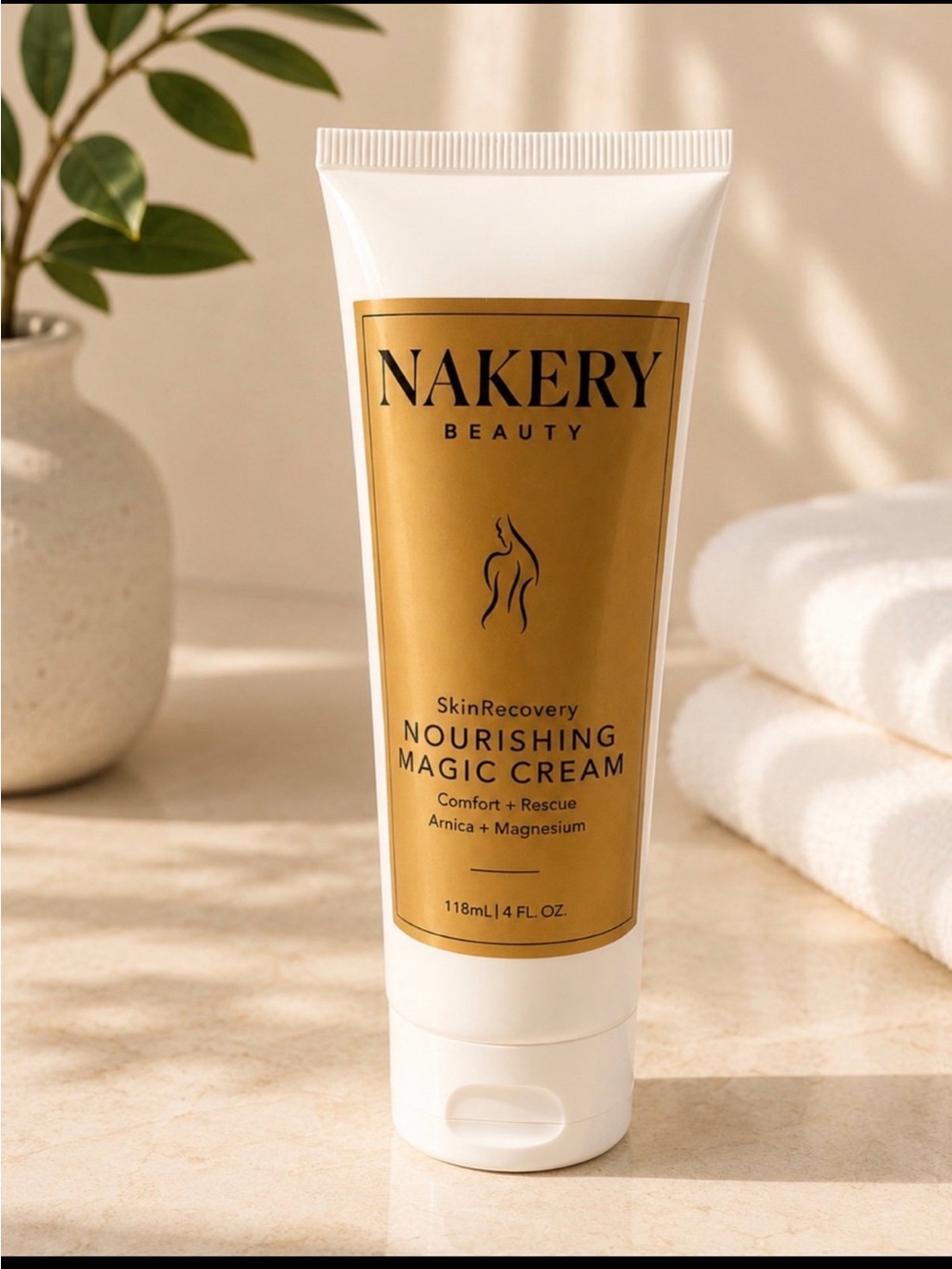Nakery Beauty Nourishing Magic Cream — Gold & White